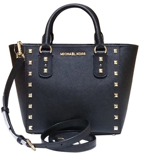 michael kors sandrine stud tote|Michael Kors Sandrine Stud Saffiano Leather LG Tote Bag in .